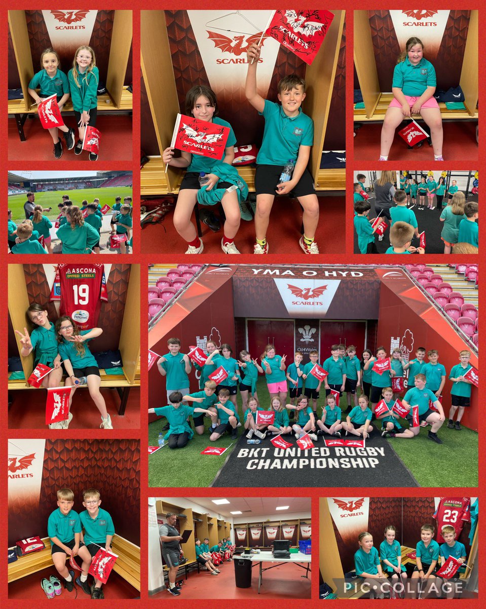 Are we human? Or are we Scarlets?🎶🔴 @scarlets_rugby 

Behind the scenes @official_parc certainly gave the children that Scarlets feeling! #WestIsBest @CymunedScarlets
