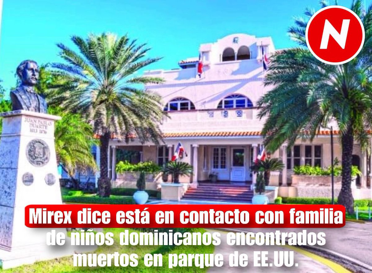 noticiando_rd's tweet photo. El Ministerio de Relaciones Exteriores (Mirex) informó este jueves que está en contacto con la familia de los tres niños dominicanos que fueron encontrados muertos en un parque de Georgia, Estados Unidos.  La Cancillería indicó, a través de un comunicado. #mirex https://t.co/UFU223cRbU