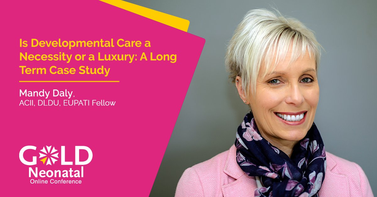 Join us with Mandy Daly in the #GOLDNeonatal2024 Protect and Nurture: Developmental Care for #Neonatal Neuroprotection in the #NICU Lecture Pack for 'Is Developmental Care a Necessity or a Luxury: A Long Term Case Study': goldneonatal.com/conference/dev… #neonatology #prematurity