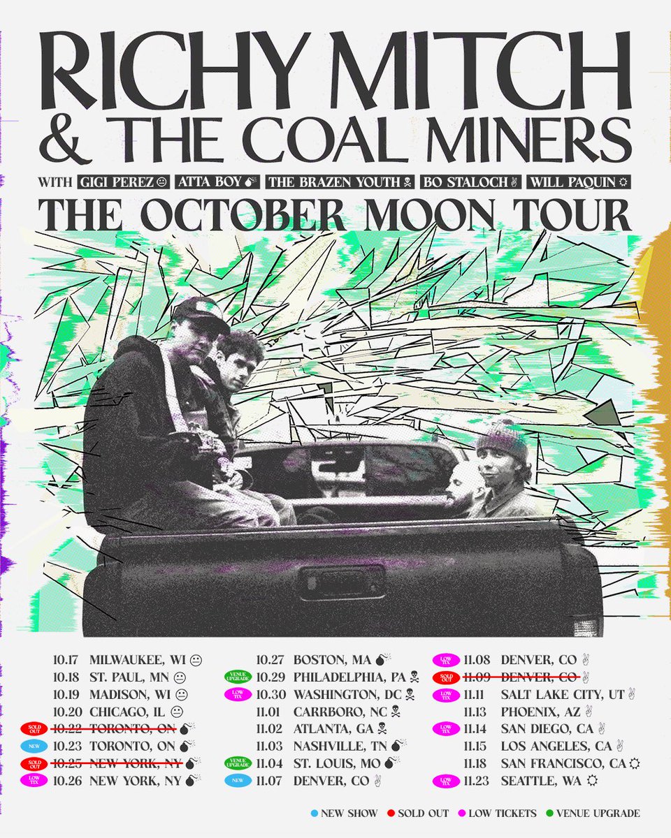 Atta Boy (@boxcarhoney) on Twitter photo going on tour with <a href="/rmcmband/">richy mitch & the coal miners</a>
our shows with them are next to the little 💣. link in profile for tix and hope to see y’all there! going on tour with <a href="/rmcmband/">richy mitch & the coal miners</a>
our shows with them are next to the little 💣. link in profile for tix and hope to see y’all there!