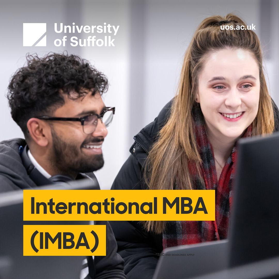 Recruiting now, our new International MBA kicking off in September! Find out more online: bit.ly/3JMmjWi #HelloSuffolk #UniOfSuffolk #InternationalStudy
