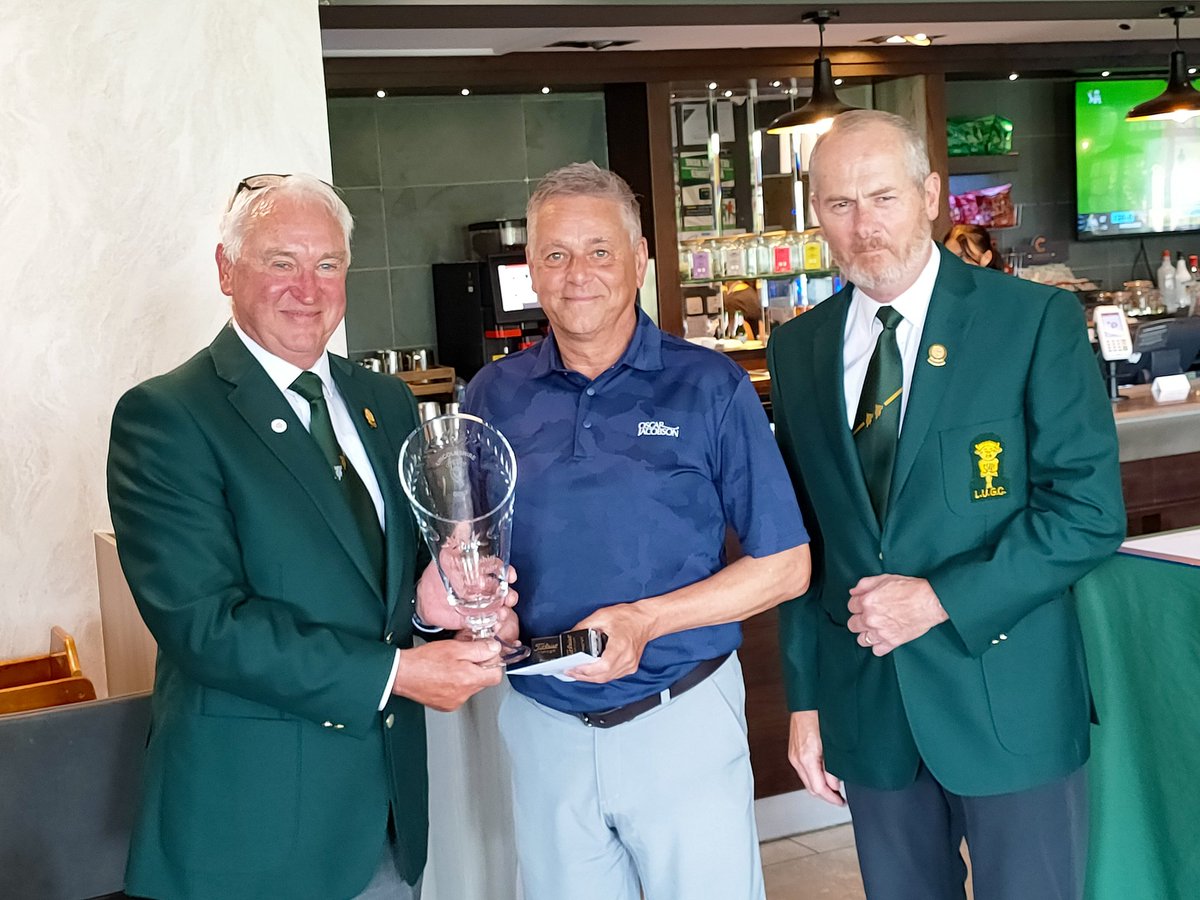 Lincolnshire County Pairs Trophy played at Belton Woods Golf Club. Winners with 43 points Steve Kellett (County President) and Mark Hornby #lincolnshiregolf