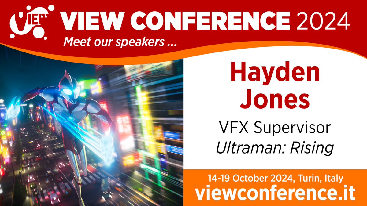 @ViewConference announces a talk by the amazing vfx supervisor @haydzilla on #ultramanrising. 

Join us!
viewconference.it/pages/registra…

#viewconference2024 is a global event in English
14-19 Oct

#haydenjones #animation #vfx #games #art #ai #cgi #art #film #ai #ar #xr #mr #storytelling