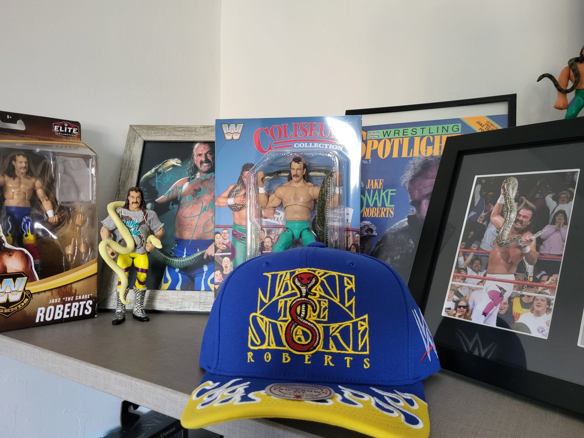 Awesome baseball cap discovered ... had to add to the Jake Roberts collection 🙌
#jakethesnake #trustme #ddt #thesnakepit