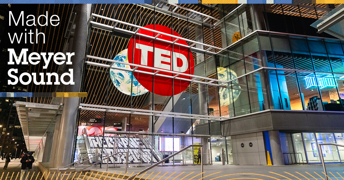 As we celebrate our 45th anniversary, we are honored to recognize partnerships that have been made along the way. As the Official Sound Partner of the TED conference, we work with production leadership to ensure the clarity of the spoken word on the TED stage. #MadeWithMeyerSound