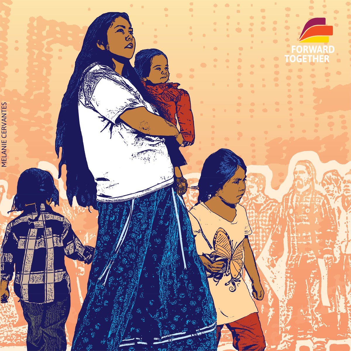Happy Mother's Day weekend to all the mamas! Movement mamas, trans mamas, refugee mamas, incarcerated mamas, immigrant mamas, young and aging mamas, thank you for all you give. Art sourced from @fwdtogether. Artist- Melanie Cervantes