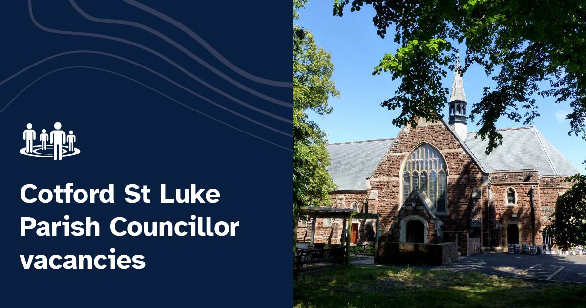 Calling #CotfordStLuke 📢 Passionate about your local community? Want to make a difference to the lives of local residents? This could be your opportunity. There are Parish Councillor vacancies on Cotford St Luke Parish Council. Closing date 20 May 👉orlo.uk/5eVSp