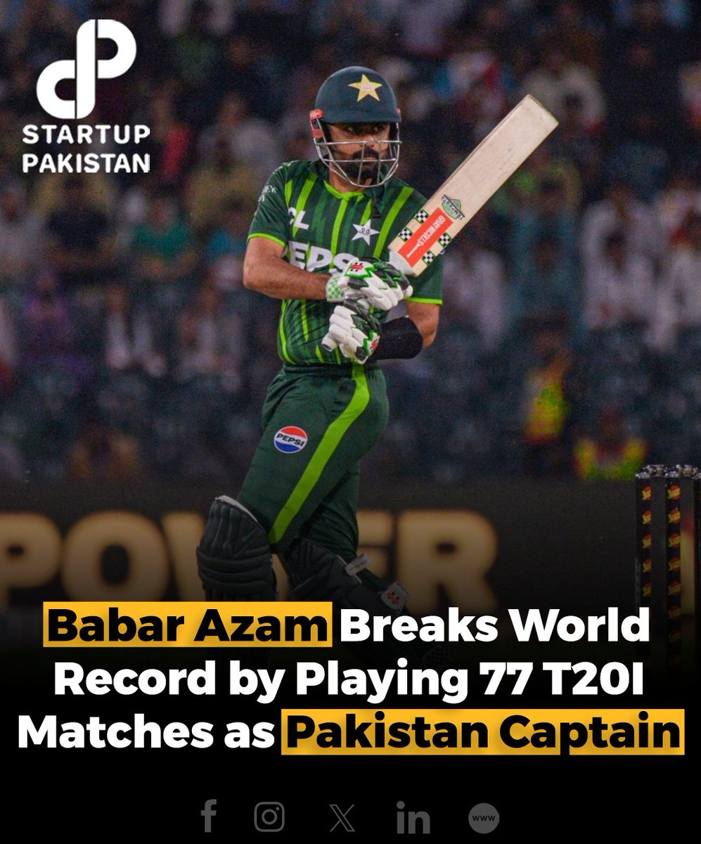 Babar Azam made cricket history during Pakistan's first T20I against Ireland by leading Men in Green. With this match, Babar has now captained Pakistan in 77 T20Is, setting a new world record.

#Pakistan #PCB #Ireland #Pakistancricketteam