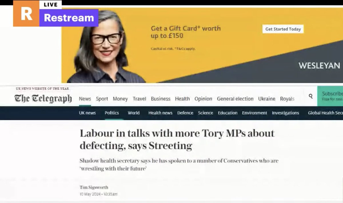 @ScotNational Telegraph news story could well be direction the Labour Party under Starmer now the Red Tories (more defections from Tory party negotiations) representing middle & upper classes forgetting everyone else 🤕 thanks @indytruckdavy