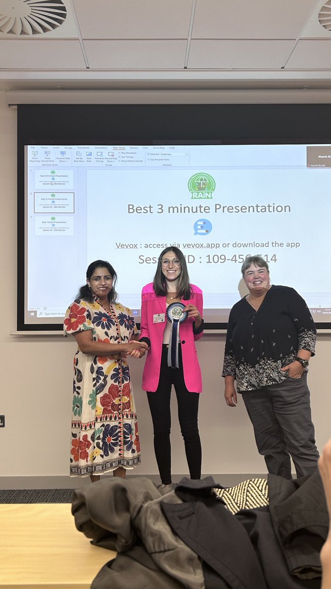 Congratulations Emma Cadoria ⁦@UCD_Conway⁩ Rasha Alhazza ⁦@QUBelfast⁩ Dr Beth Milofsky ⁦@tcddublin⁩ for their winning performance as part of the early career research forum ⁦@QUBelfast⁩ congratulations and well done 👏