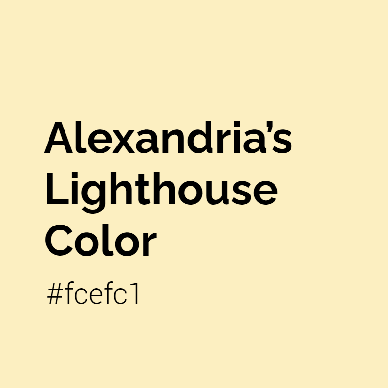 Alexandria’s Lighthouse color #fcefc1 A Cool Color with Yellow hue! 
 Tag your work with #crispedge 
 crispedge.com/color/fcefc1/ 
 #CoolColor #CoolYellowColor #Yellow #Yellowcolor #Alexandria’sLighthouse #Alexandria’s #Lighthouse #color #colorful #colorlove