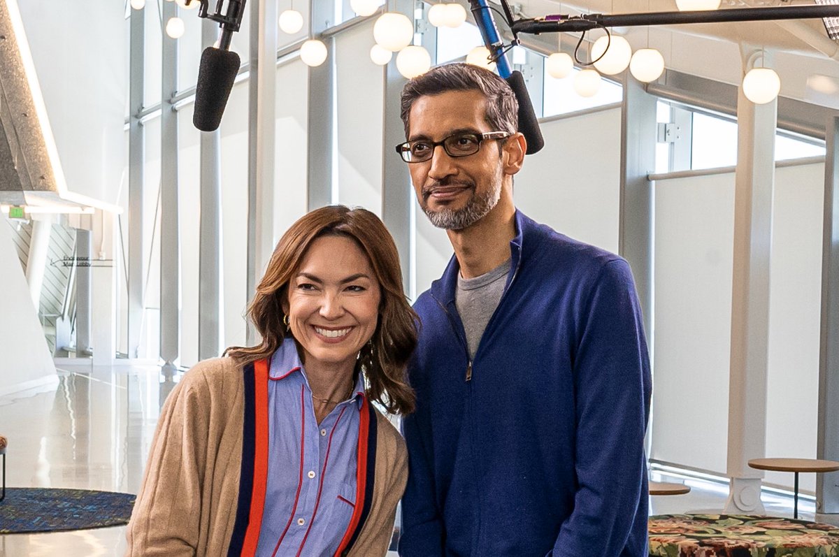 So many great tidbits from my interview with @sundarpichai didn’t make the final cut - listen to the podcast for the full convo! Including his thoughts on: TikTok, Apple, Nvidia, AGI, energy and more… open.spotify.com/episode/6TdQgf…