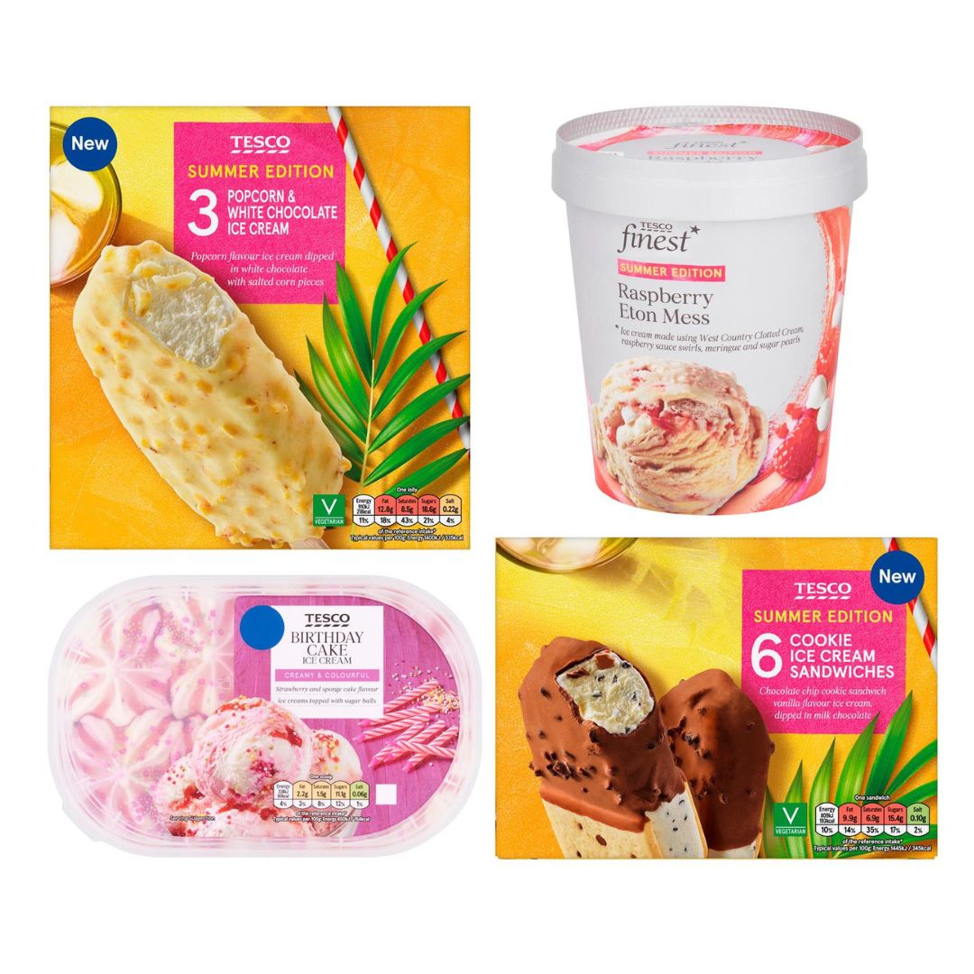 NEW 🌞 Ice cream Tesco is rolling into summer with a brand new ice cream range Check out what's new here: bit.ly/3UUgyfG