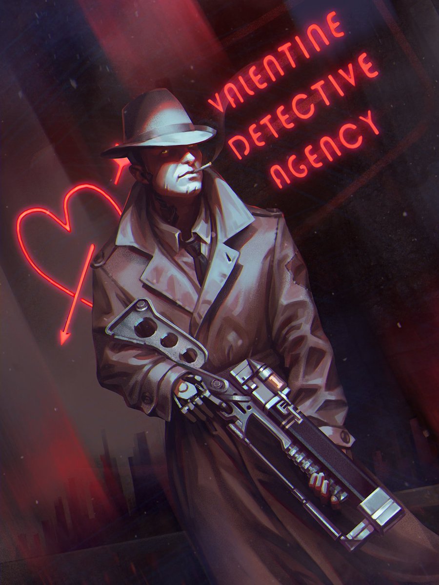 Valentine detective agency 
Art by insolense on DeviantArt 
 deviantart.com/insolense/art/…
#Fallout4