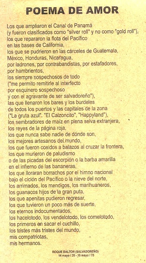 (5/5) #Poeta comprometido con la defensa de las causas justas.