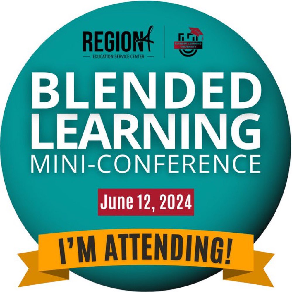 Thrilled to be diving into the latest insights and innovations in blended learning at the @R4DigiLearn Blended Learning Mini-Conference! Ready to soak up knowledge and connect with fellow educators. #BlendedLearning #AlwaysLearning