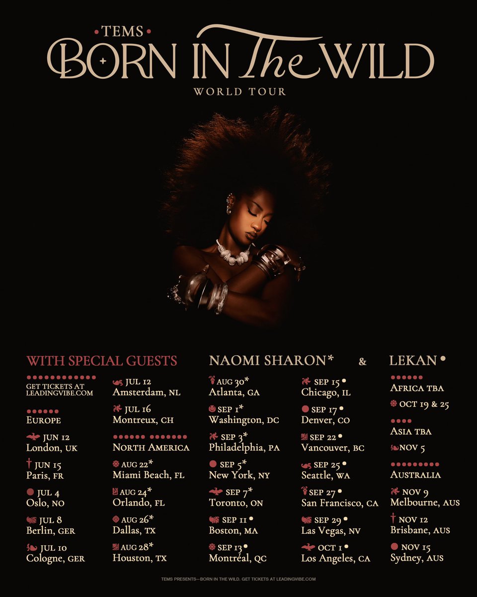 MY FIRST WORLD TOUR! Can’t wait to see you all soon!🥹🕊️✨🌍 Pre-ticket sale 👇🏿👇🏿👇🏿