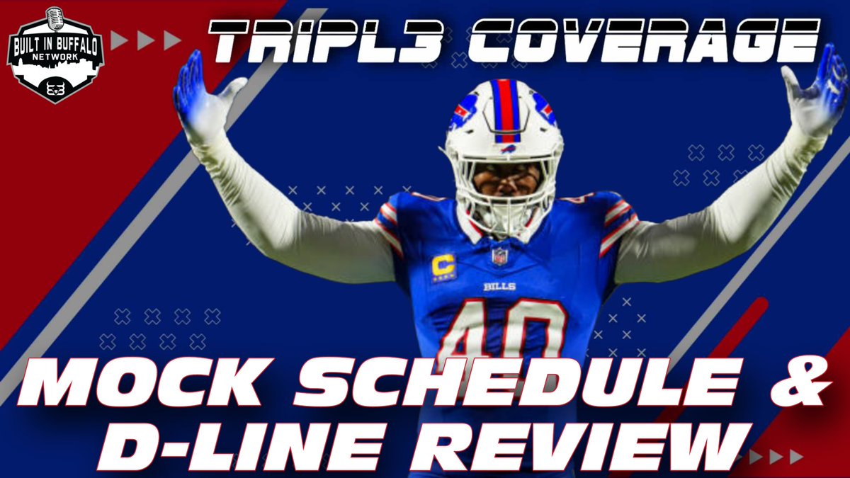 Triple Coverage Podcast - Episode 2 @ShoopBen, @S_Kasson14 and @LanceNelsonBIB take you through their mock 2024-2025 Bills schedule and highlight the key matchups for the upcoming season. The guys also review the Bills defensive line room and what to expect from this group. Tune…