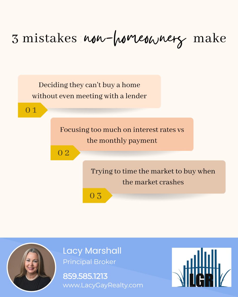 These are 3 of the most common mistakes I see non-homeowners make. If you’ve made any of these mistakes, it’s not your fault! It just means you haven’t had the necessary information to make the most educated decisions. 

#buyersmarket #homebuyer #firsttimehomebuyer #homebuying