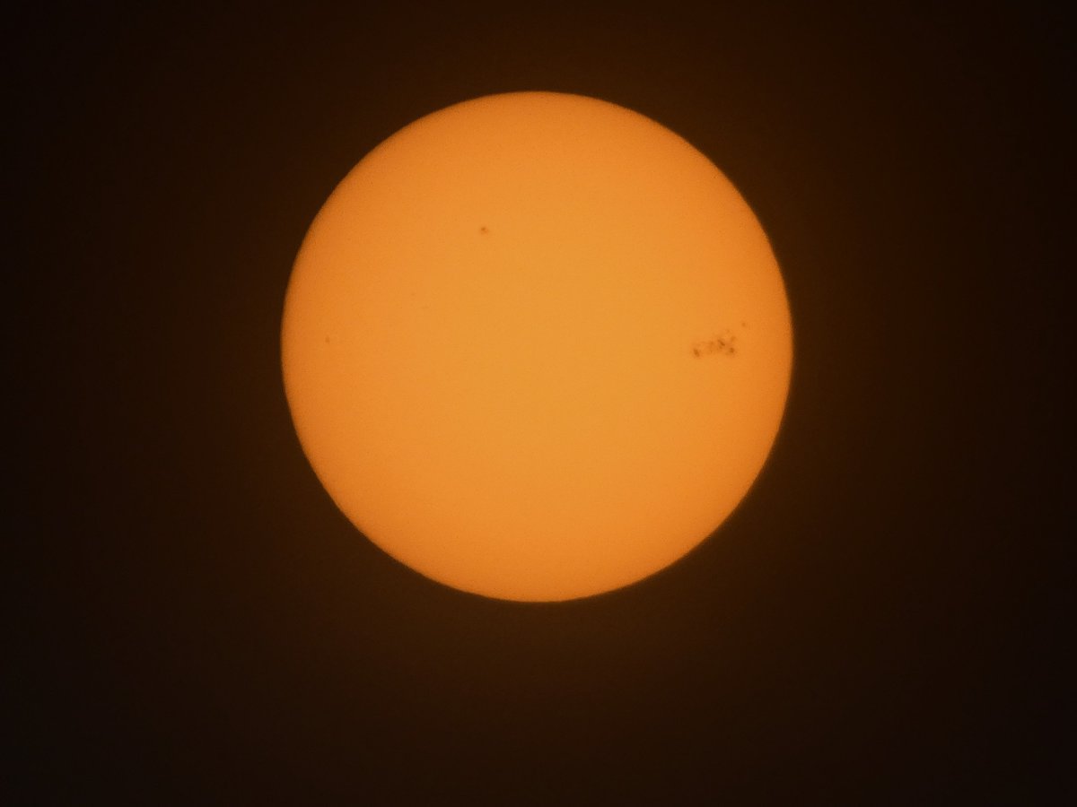 If you held on to your eclipse glasses, take a look at the sun today. The biggest sunspots in decades are visible. They're producing huge solar flares, meaning radio disruptions and auroras here on Earth.