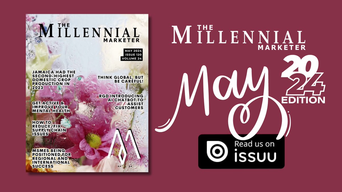mrmillennialman's tweet photo. The May 2024 edition of The Millennial Marketer features articles on the challenges of global business expansion, the mental health benefits of staying active, the potential of MSMEs for regional and international success, and strategies to mitigate supply chain issues. https://t.co/lEngUzpiMY