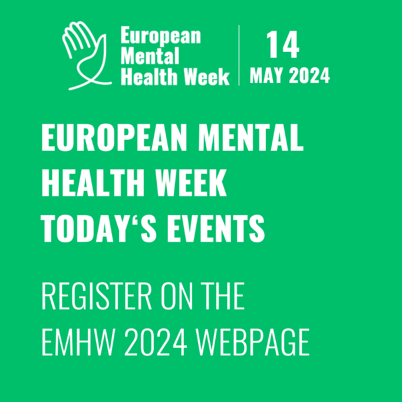 MentalHealthEur's tweet photo. 🌟 Tuesday’s Event Line-up for #EuropeanMentalHealthWeek! 🌟

Check out events from us, our members and external organisers 

Find the details below for all events happening today and register for them here https://t.co/zGZDHHLiC6 

#BetterTogether