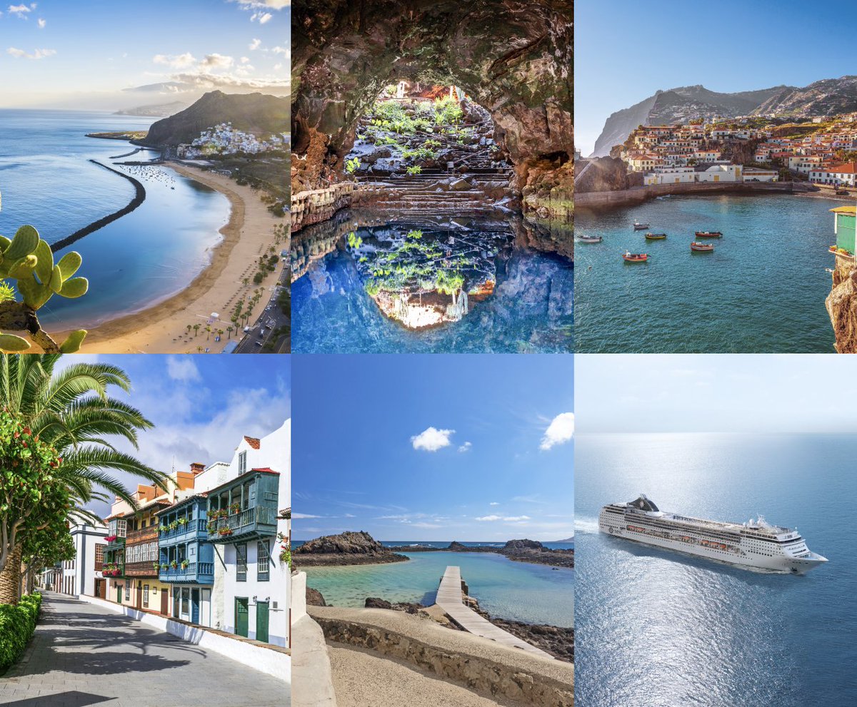 MSCCruzeiros's tweet photo. Conheça o novo itinerário do #MSCOpera pelas Ilhas Canárias e Madeira! ☀️ Sol, mar, vistas maravilhosas e história fascinante. Saiba mais: https://t.co/iel2Vu4nkU https://t.co/RcRoAJ8fNk
