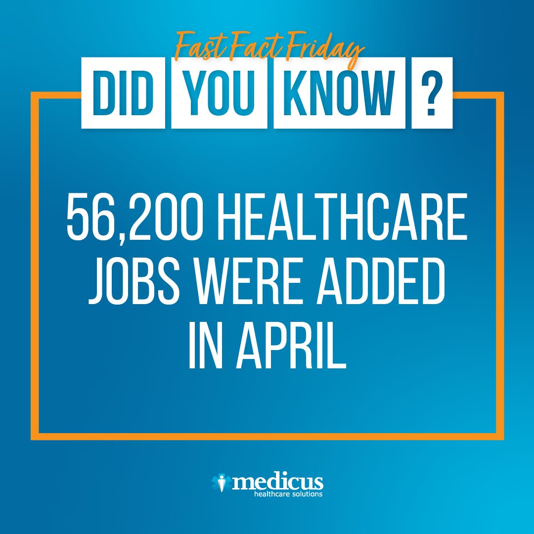 According to the Bureau of Labor Statistics, the #healthcare sector saw an increase of 56,200 jobs in April, maintaining a steady pace in line with the average monthly gain of 63,000 jobs observed over the past year. For more information, read here: bit.ly/4dBNLnq