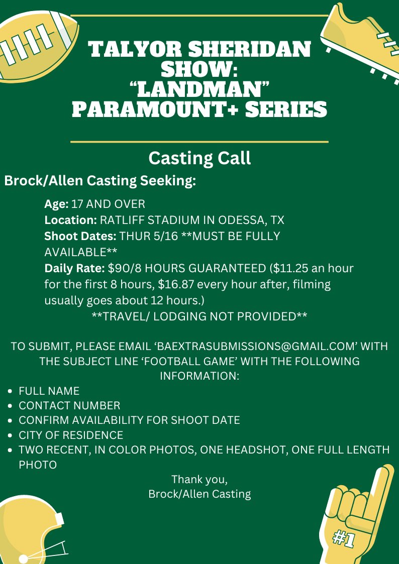 Permian Basin!!!! Let’s make sure this TV show gets off the ground! C’mon <a href="/MidlandChamber/">Midland Chamber</a> <a href="/OdessaChamber/">Odessa Chamber</a>