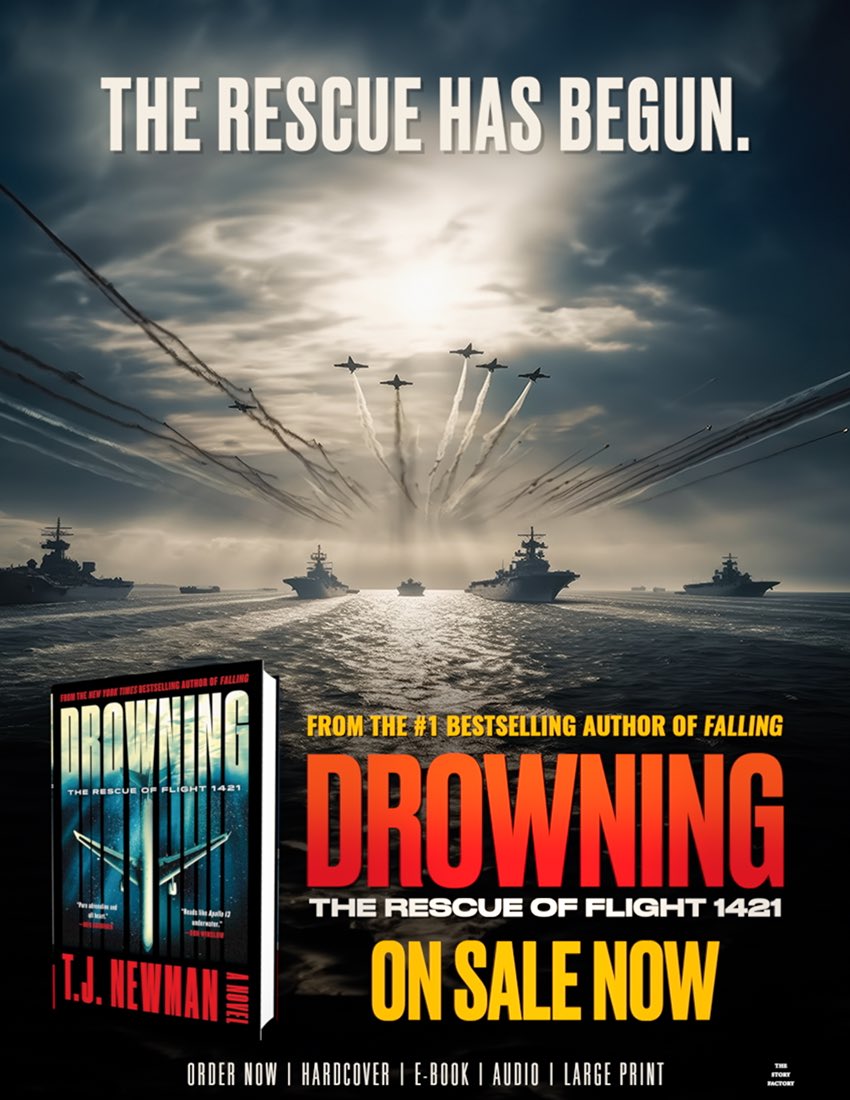 Congratulations to my fellow #TheStoryFactory author 
<a href="/T_J_Newman/">TJ Newman (Available NOW: WORST CASE SCENARIO)</a> on your #BarryNomination today for #DrowningTheRescueOfFlight1421 and on your nomination today for the #IanFlemingSteelDagger award.

Quite a day. Congratulations.

Everyone at #TheStoryFactory is proud of you.