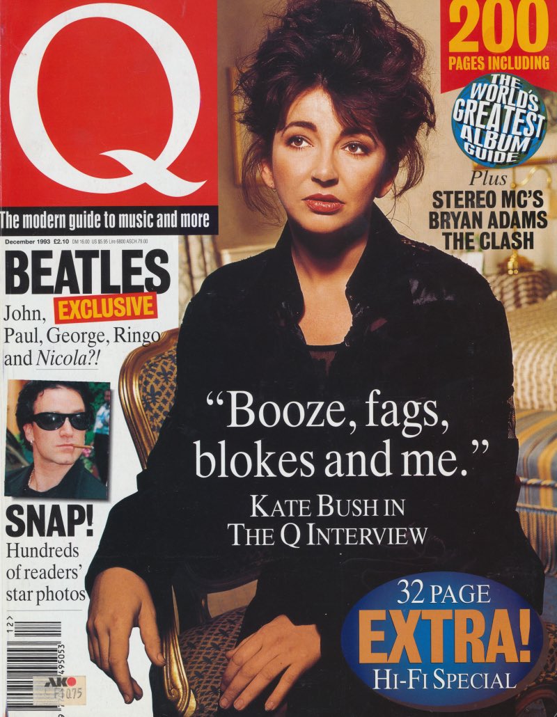 Kate Bush Q magazine cover headlines are always something else