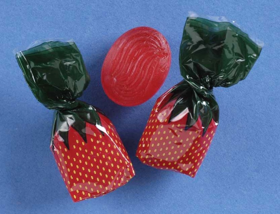 these strawberry candies that just showed up out of nowhere
