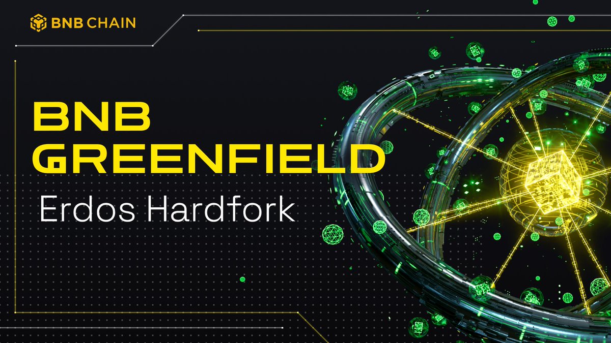 Le  Hardfork  Erdos de BNB Greenfield, qui apporte des améliorations inter-chaînes et introduit le payeur des frais de stockage arrive en :

🔸Testnet : 16 mai, 7h00 UTC
🔸Mainnet : 29 mai, 7h00 UTC

Greenfield permet de stocker et développer le DataFi sur l'écosystème BNB Chain