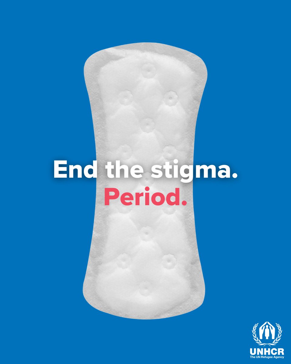 Refugees's tweet photo. Menstrual hygiene for refugees is more than just a need.

It's a human right. 🔴 https://t.co/xLG2Z269Fe