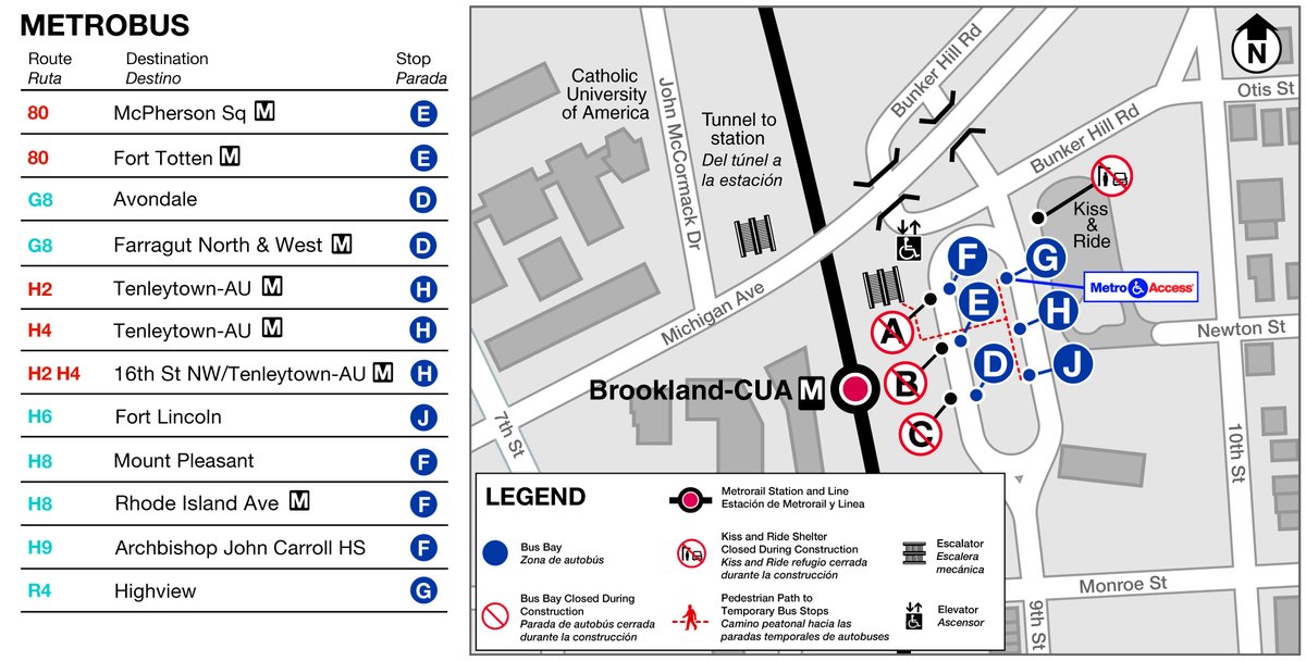 The first set of ✨brand-new✨bus shelters have been installed at Fort Totten Station! We start our next phase on Monday, May 13th - please stay alert and follow station signage. Coming soon: New bus shelters at Brookland-CUA Station! Installation begins May 13th! #wmata