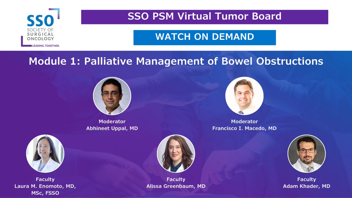 Missed this discussion on the intricacies of managing malignant bowel obstructions? It's now available on demand to learn from various approaches & strategies aimed at elevating patient care & refining decision-making in this complex clinical scenario. ow.ly/alh050RC3bf