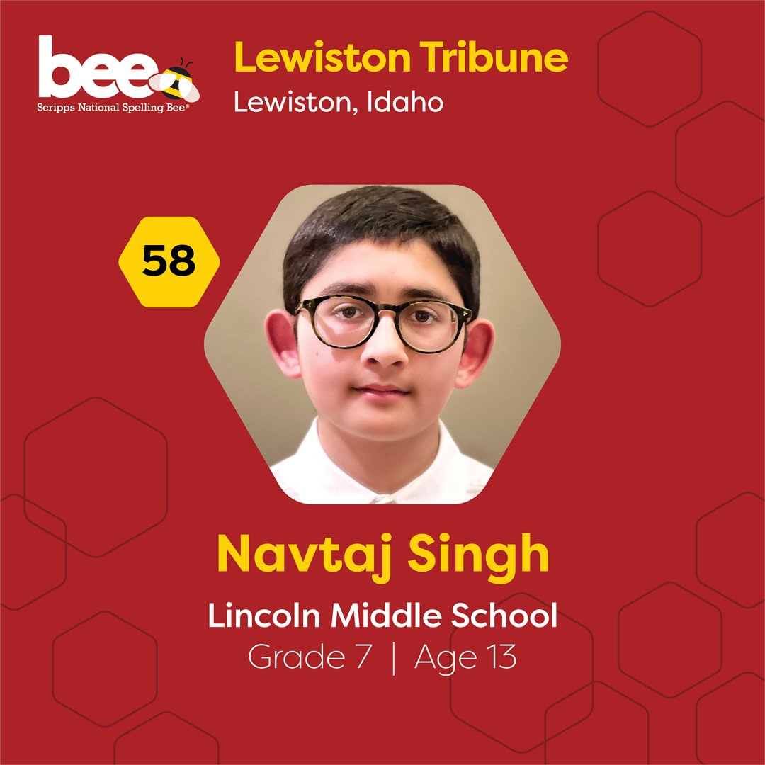 Guess who's headed to the Bee?! Congratulations Ian, Alejandro, Nicasio and Navtaj! A big 🐝 thank you to our Regional Partners who support these extraordinary spellers: @LakeCountyIL – @lmtnews – Lee County Spelling Bee – @LewistonTribune