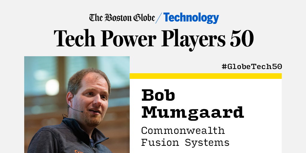 CEO @BobMumgaard is named @BostonGlobe 50 Tech Power Players for the second year in a row. 

Read about his impact on #FusionEnergy and #ClimateTech: bostontechleaders2023.bostonglobe.com
 #Fusion