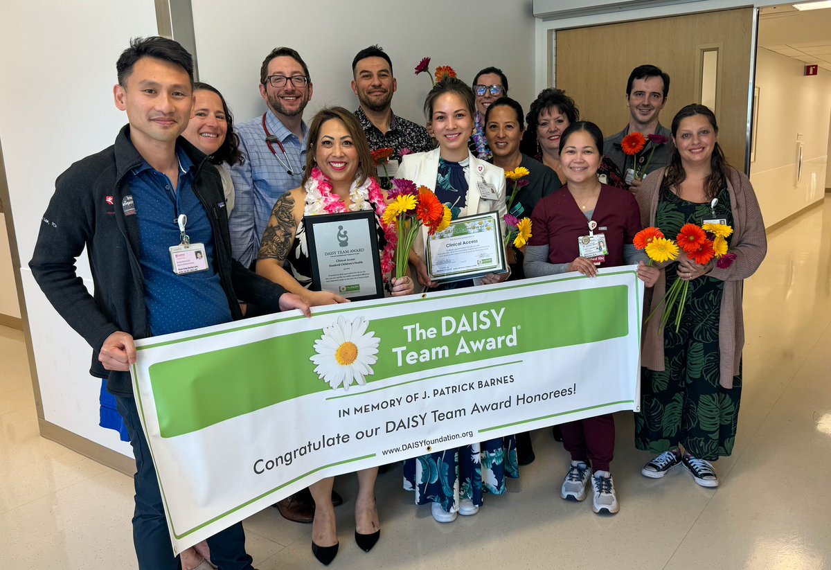 We're continuing the Nurses Week celebrations with the Team and Leader DAISY Awards! Congratulations to Jennie Magana-Soto, PICU clinical nurse specialist, who was honored with the DAISY Nurse Leader Award, and the Clinical Access Team who won the DAISY Team Award. #NursesWeek