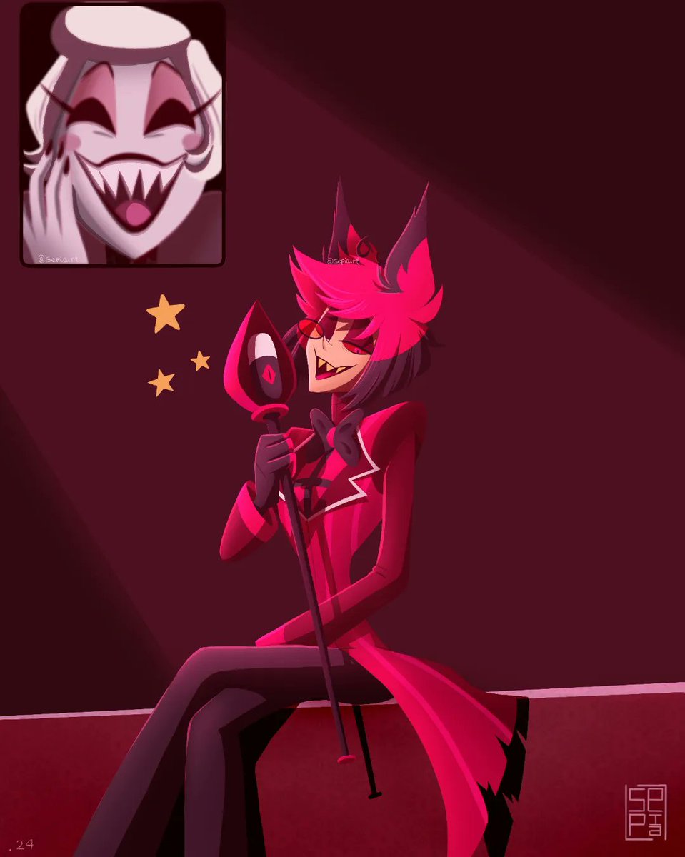 Los amo ✨️
#radiorose #Alastor #AlastorFanart #alastorhazbinhotel