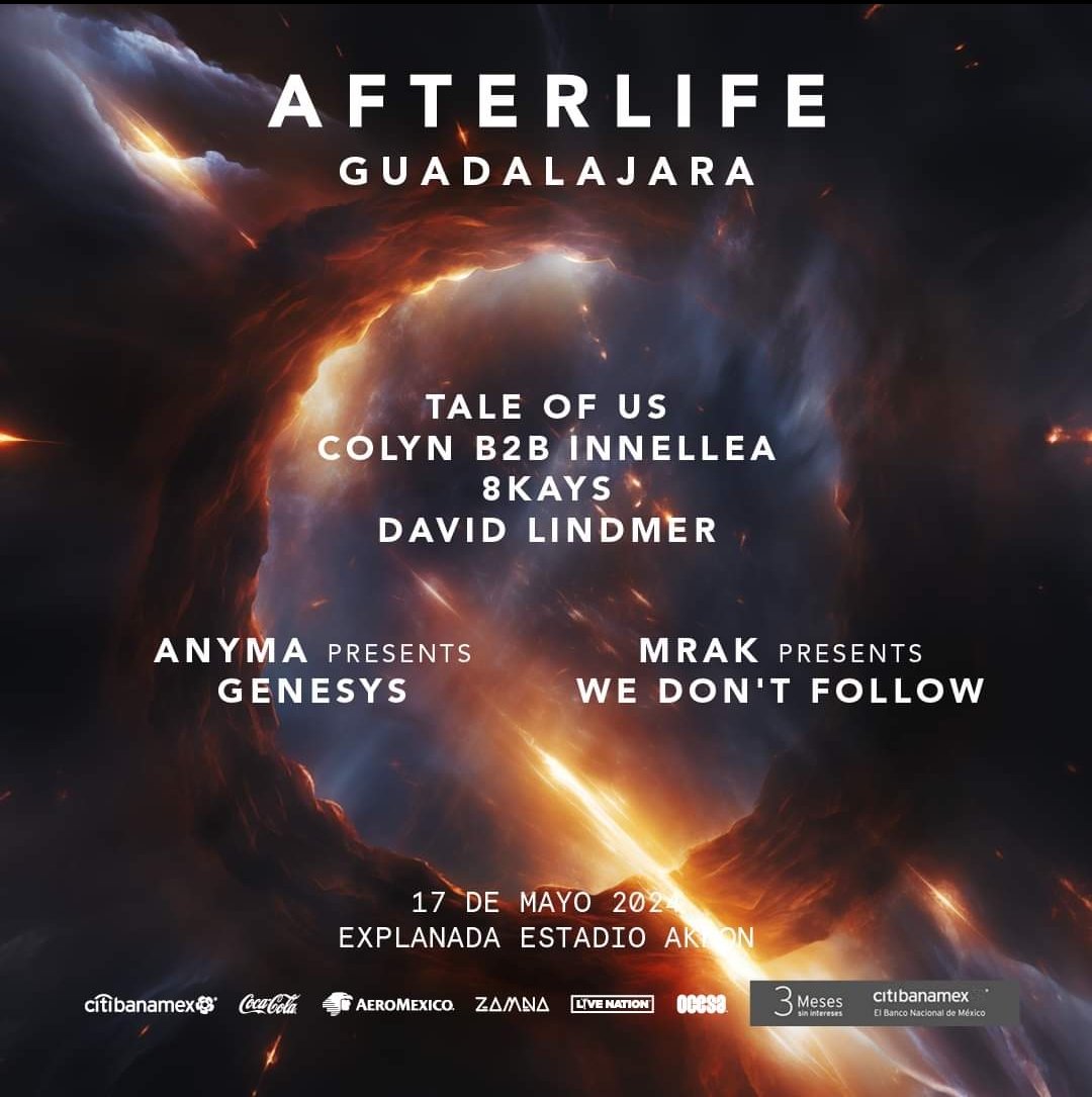 ¡Estamos a una semana! Afterlife continúa su odisea mundial con una parada muy esperada en Guadalajara, el 17 de mayo en la Explanada del Estadio Akron, marcando una nueva era en la fusión de música y tecnología ✨ 🎟️ ticketmaster.com.mx/afterlife-bole… @ocesa_total @acto_live