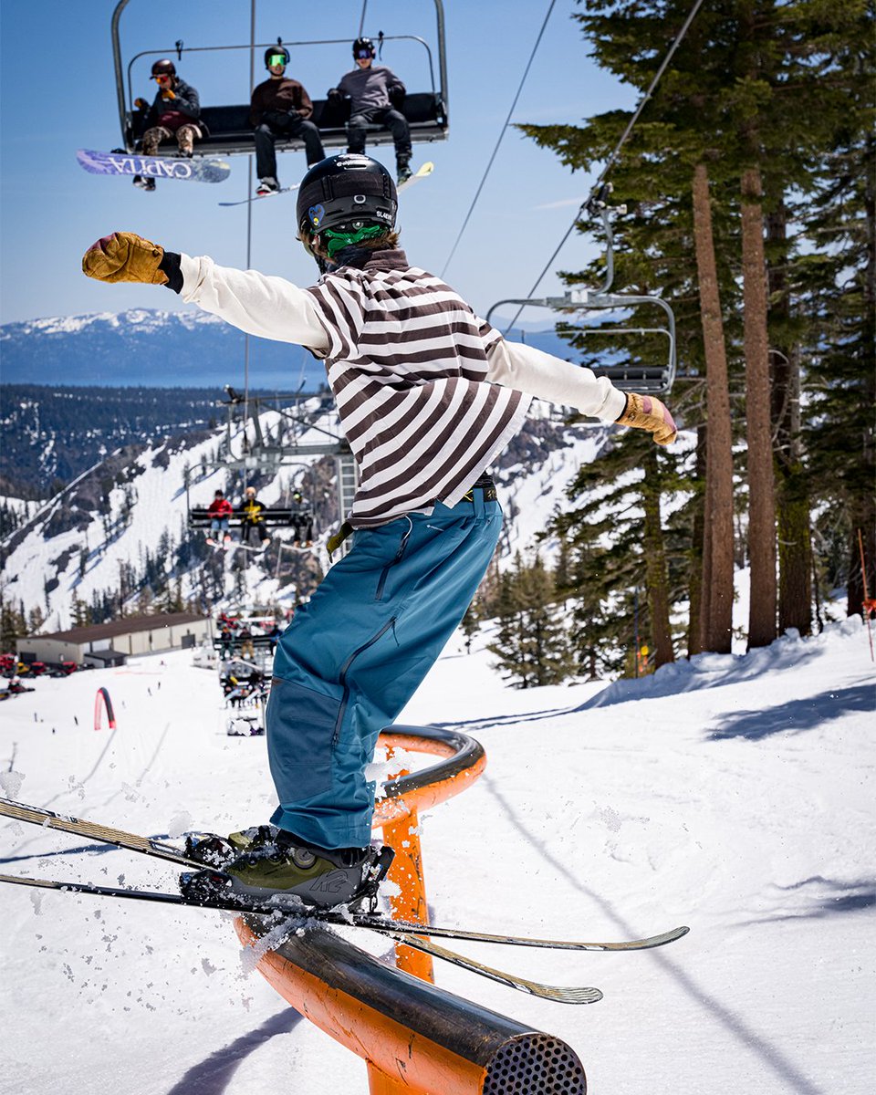 High-pressure S-rail 😅 Tickets & Passes: palisadestahoe.com/plan-your-visi… ⛷️ Jack Dolan 📷 Jeff Engerbretson