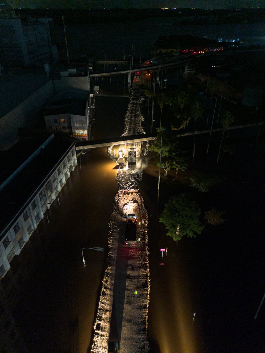 Acesso liberado no Corredor Humanitário, no viaduto próximo a Rodoviária, com acesso à Castelo Branco. Por ali devem passar insumos para abastecer a Capital 👏