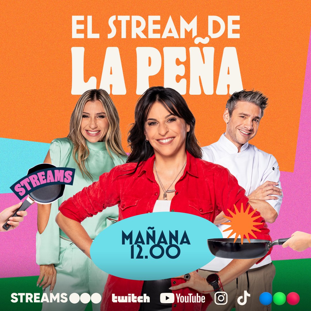 ¡Mañana a las 12 hs! Seguimos acompañandote en el #StreamDeLaPeña 🇦🇷 Te mostramos todo lo que no se ve del backstage de #LaPeñaDeMorfi y ¡mucho más!🤩 Con @epcaressi , @rodrigocascon y Mariale Mroue 📲 Miralo en vivo por Youtube y todas las redes de Telefe #StreamsTelefe 📺