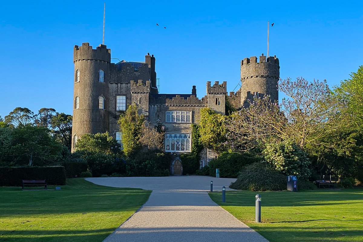Malahide Castle this evening 💙 #Malahide #Dublin #Ireland #ThePhotoHour