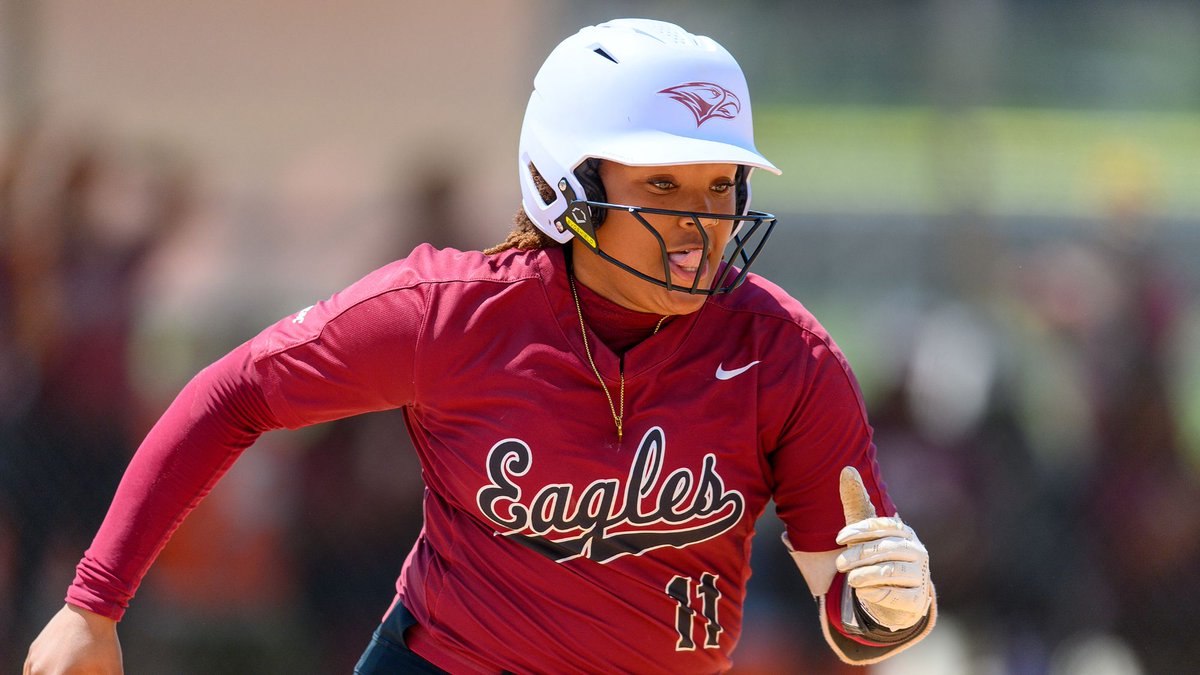 FINAL SCORE & RECAP: NC Central finished third at the 2024 MEAC Softball Championship after dropping a narrow 5-3 game to top-seeded Morgan State on Friday. Makiya Graves (pictured) had two hits, including an RBI double. Full story: nccueaglepride.com/news/2024/5/10… #EaglePride