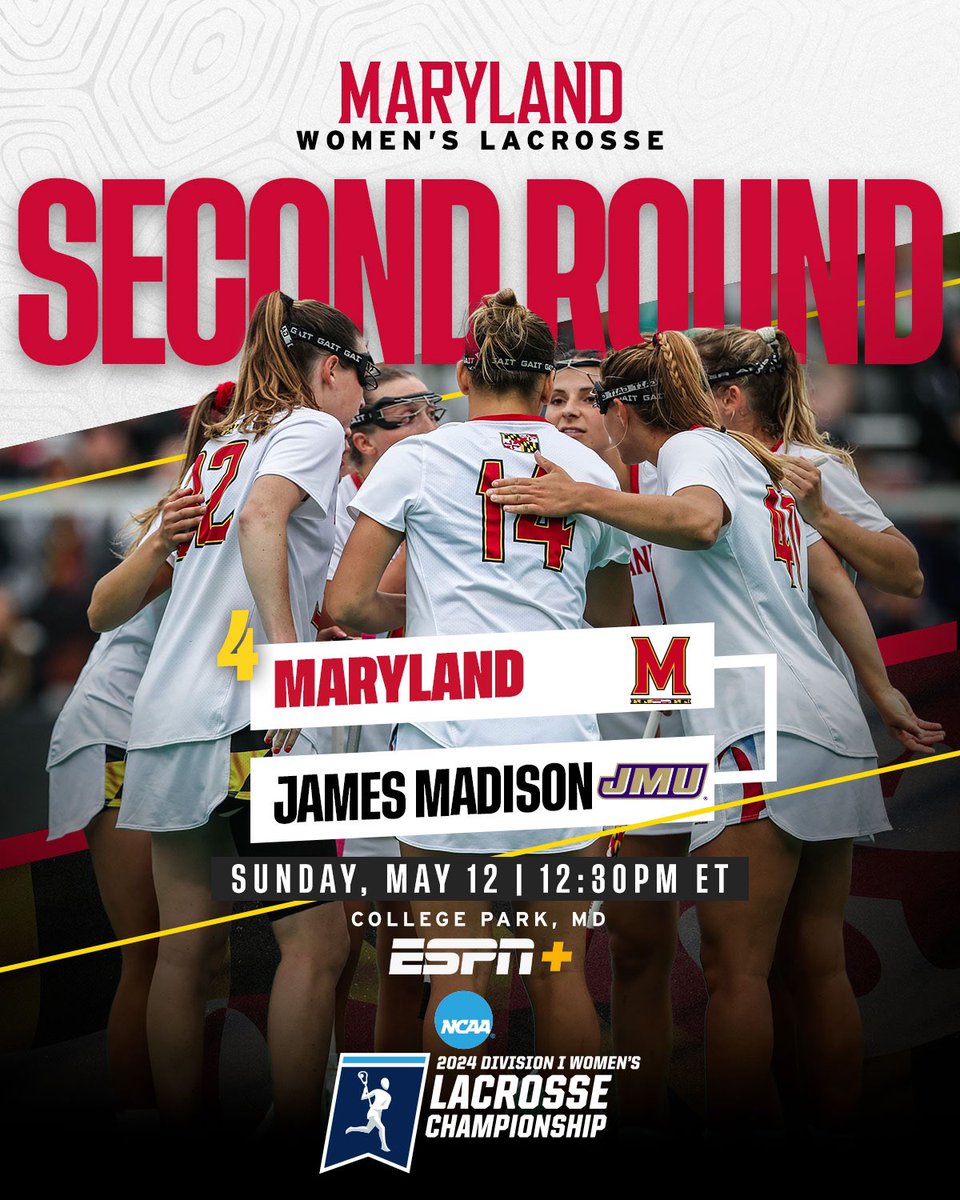 The stage is set! See you in the second round, Terps!
