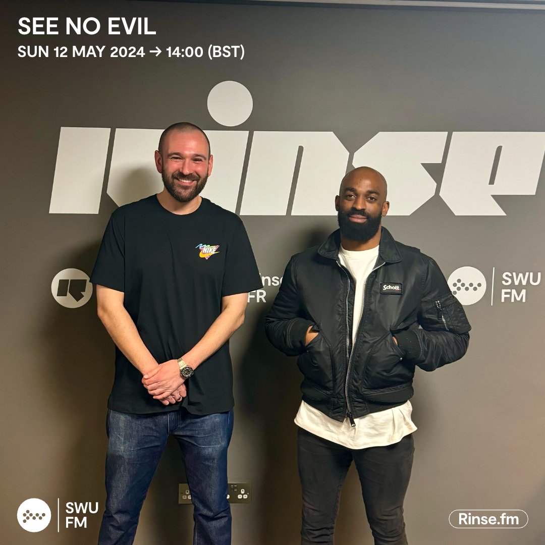 Live it's: See No Evil Bristol's premier purveyors of Amapiano & Afrohouse See No Evil touch down for another soulful Sunday afternoon session - strictly vibes when the original duo of K-Stylz & Koast connect! Rinse.FM 103.7FM & DAB #SWUFM