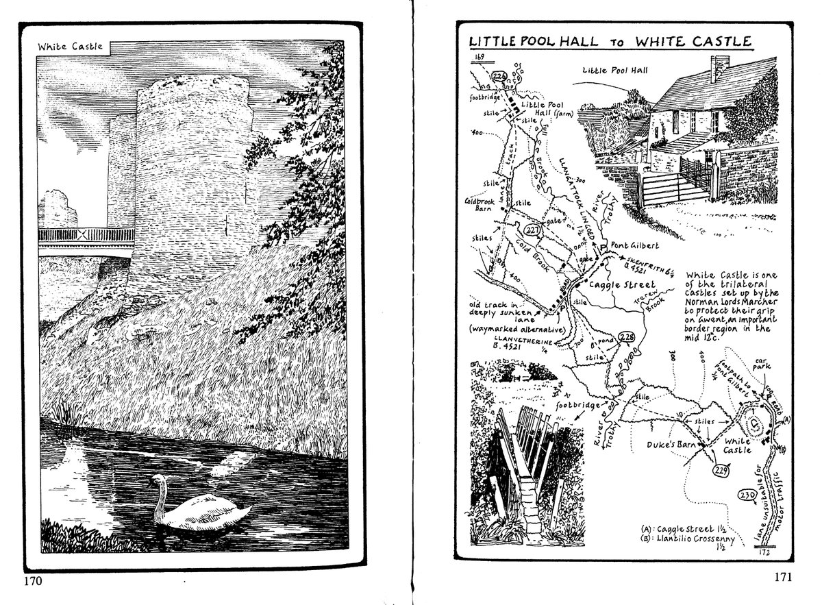 @ByLakeland @OffasDykePath Here's White Castle back in 1975, complete weith moat (mute) swan.