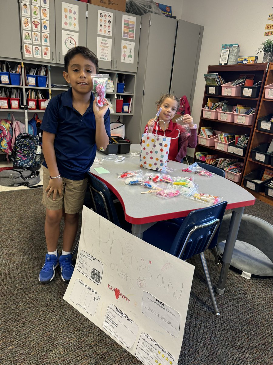 What better way to apply what we’ve learned about goods and services than having a market day!